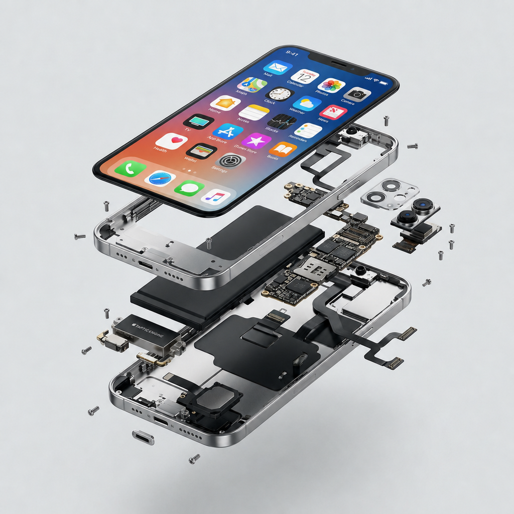 iPhone em reparo